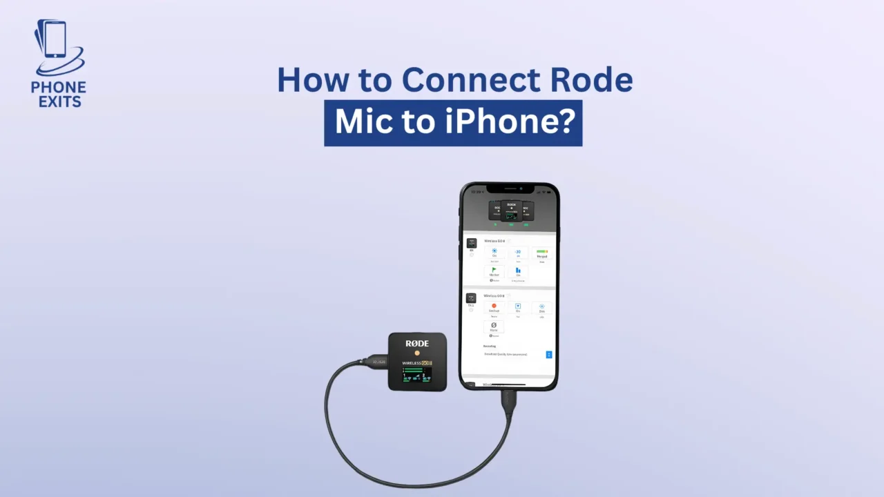 how to connect rode mic to iphone