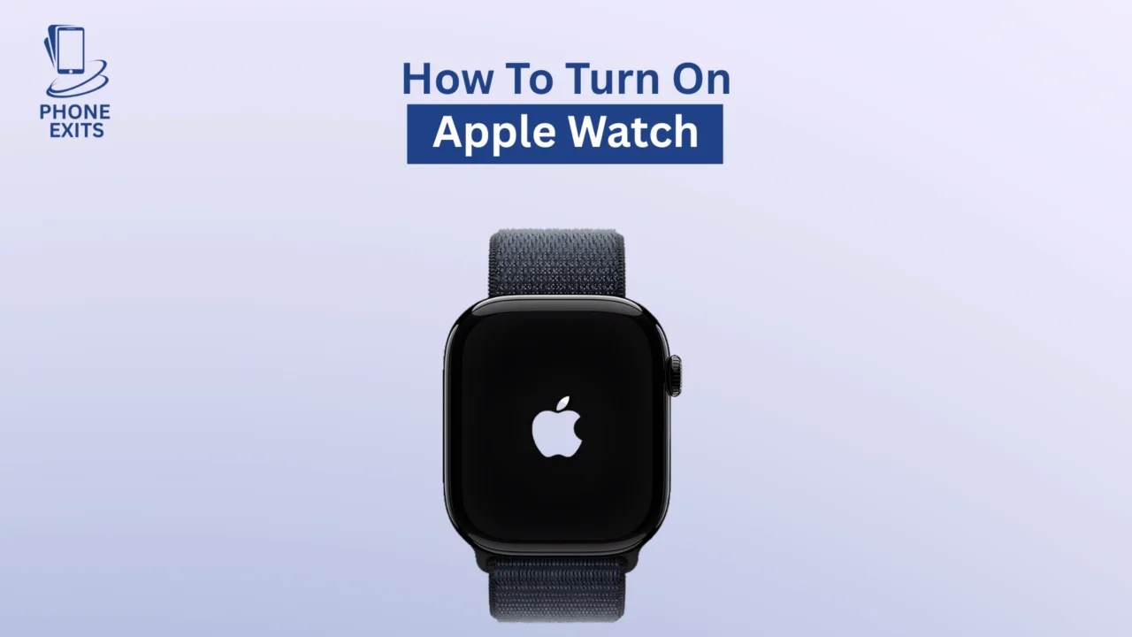 how to turn on apple watch