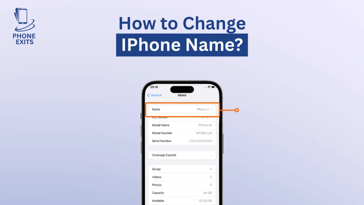 how to change iphone name