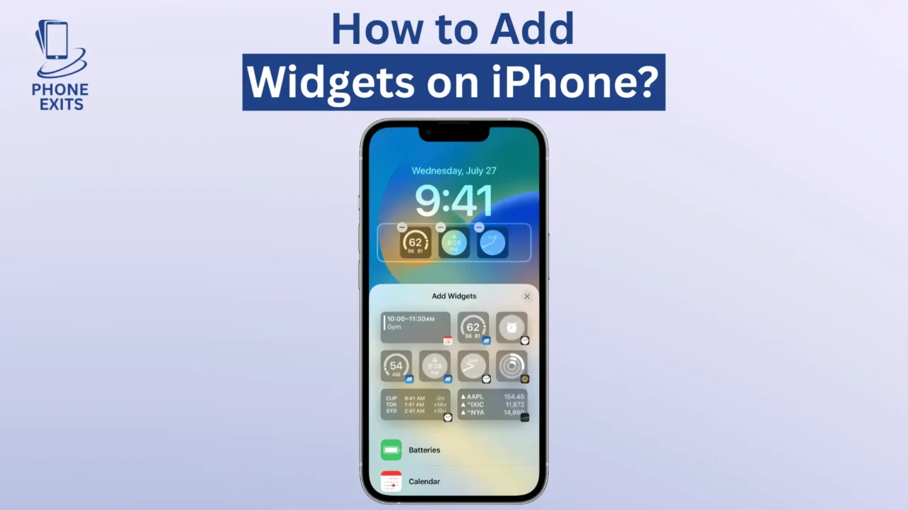 How to Add Widgets on iPhone